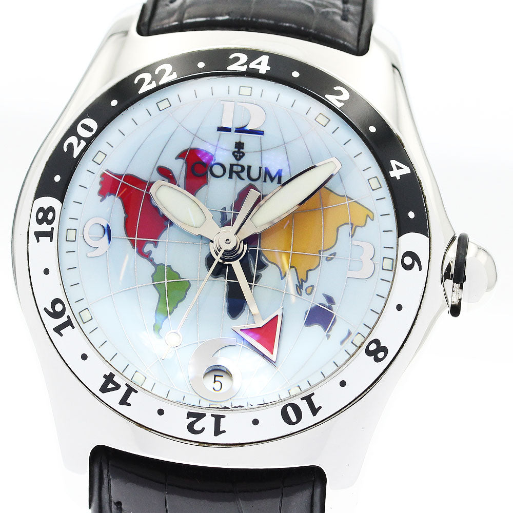 CORUM Bubble GMT 383.250.20 Date blue Dial Automatic Men's Watch_902904