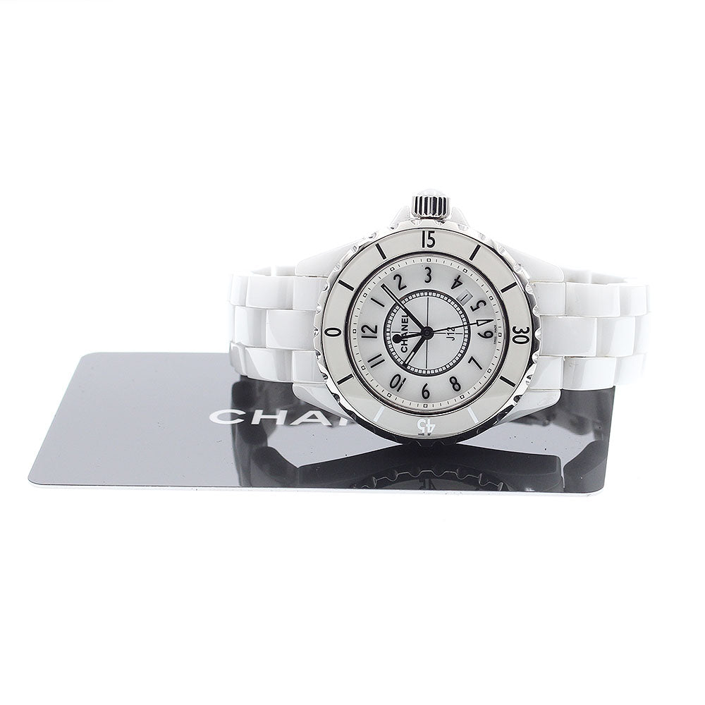 CHANEL J12 33mm H0968 White Ceramic white Dial Quartz Ladies Watch_902919