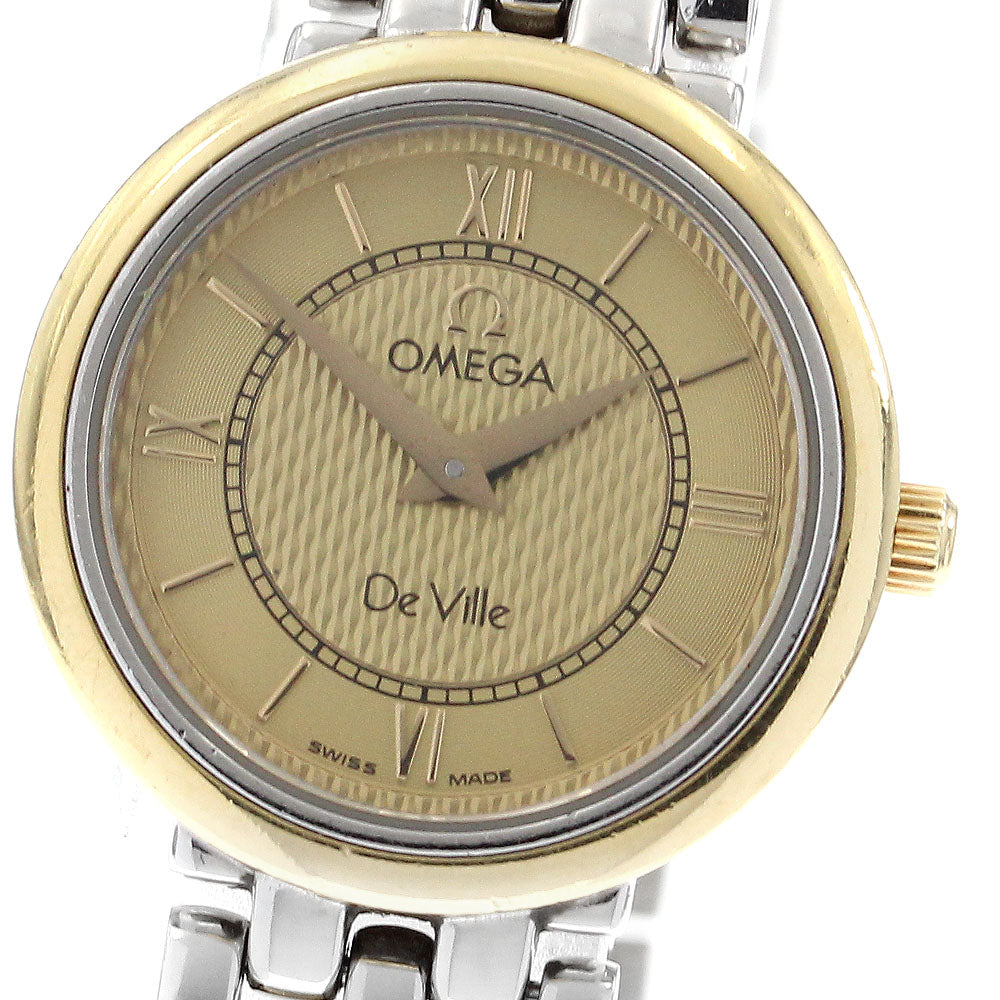 OMEGA De Ville 7374.11 gold Dial Quartz Ladies Watch_902925