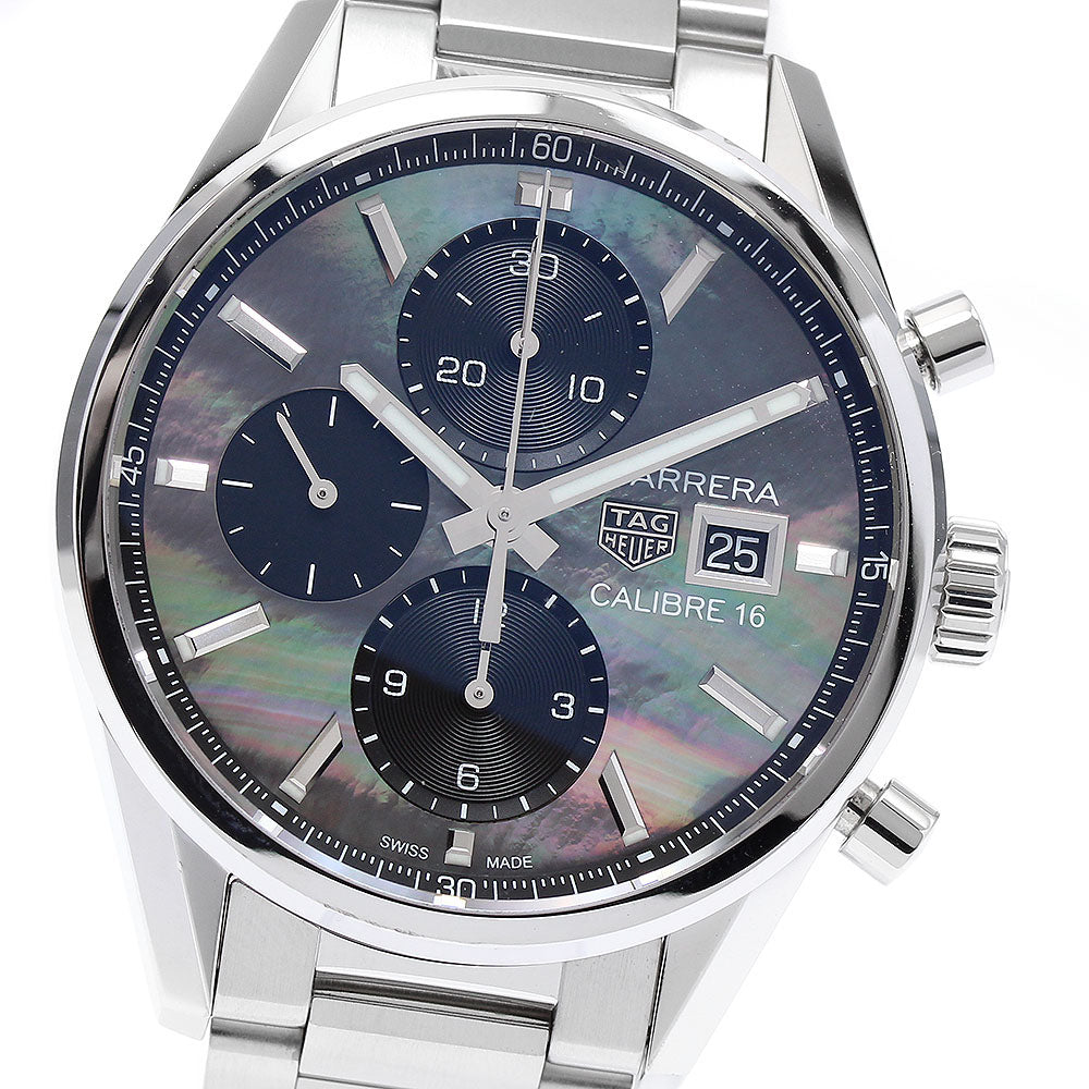 TAG HEUER Carrera Caliber 16 CBK2116 Chronograph Black shell Dial Automatic Men's Watch_902964