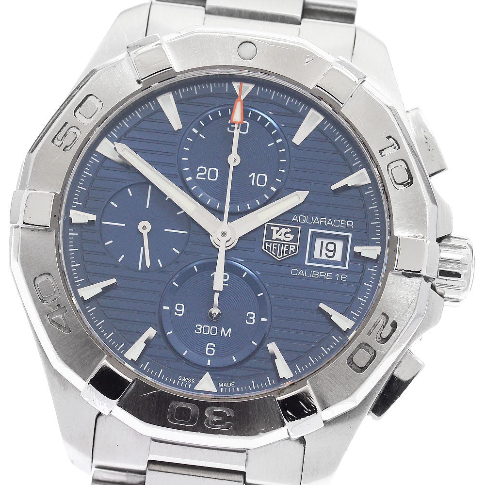 TAG HEUER Aqua racer CAY2112-2 Chronograph Navy Dial Automatic Men's_902977