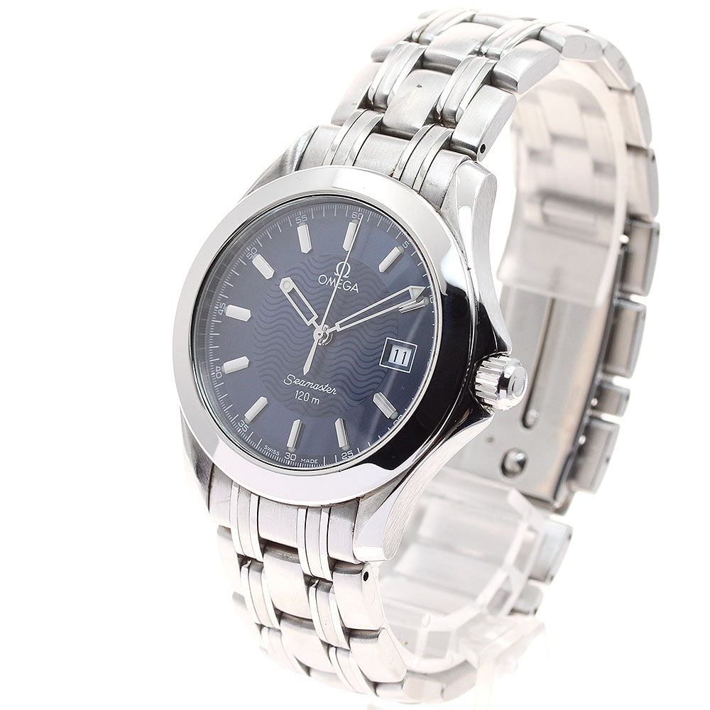 OMEGA Seamaster120 2511.81 Date Navy Dial Quartz Men's Watch_902980