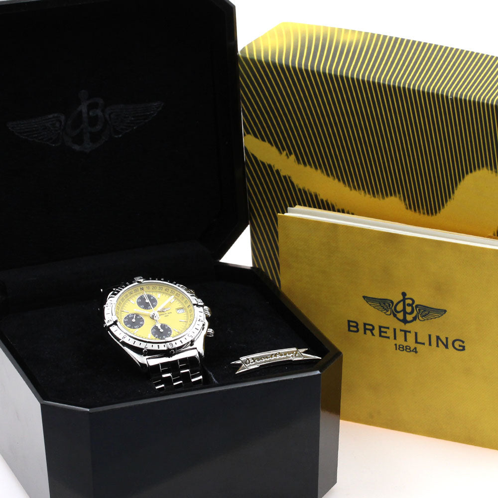 BREITLING Chronomat Longitude A20048 Yellow / black Dial Automatic Men's_902999