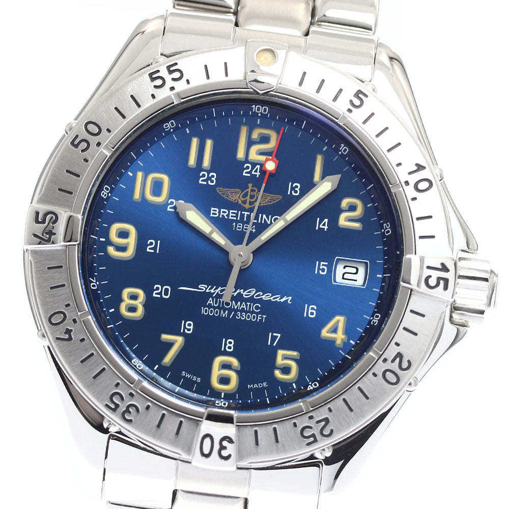 BREITLING Super Ocean A17040 Date blue Dial Automatic Men's Watch_903003