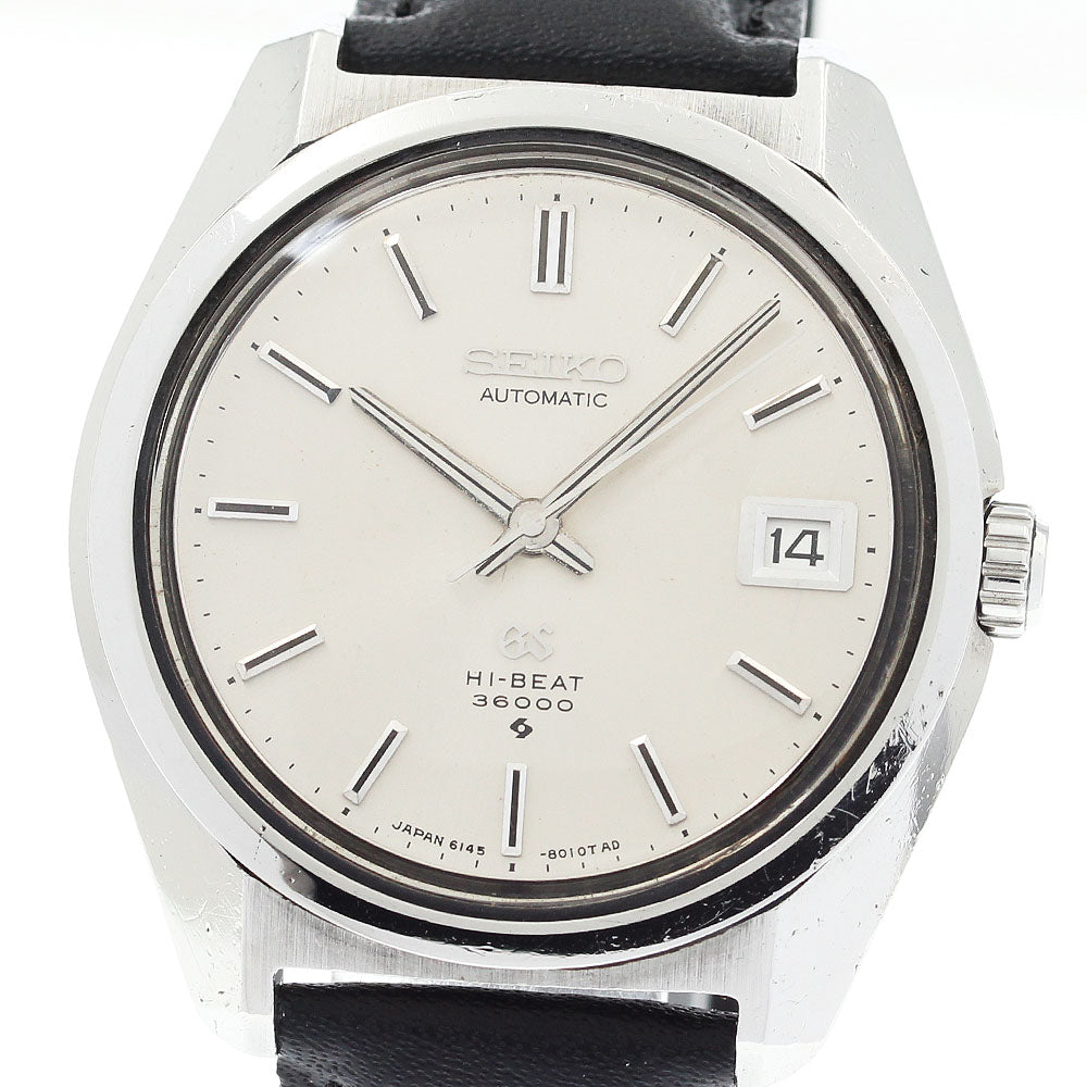 SEIKO Grand Seiko 6145-8000 Date Silver Dial Automatic Men's Watch_903009