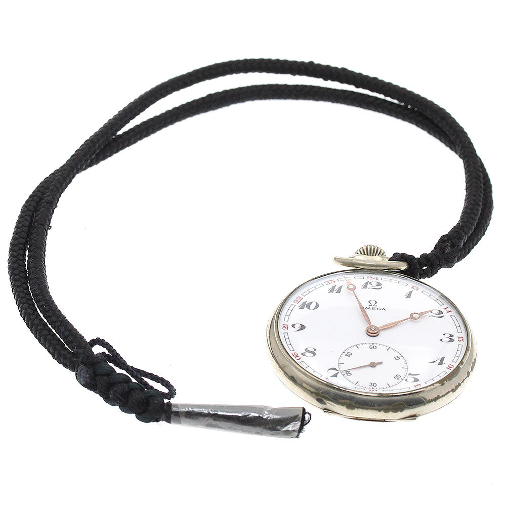 OMEGA Pocket watch small second vintage white Dial Hand Winding Men's_903059