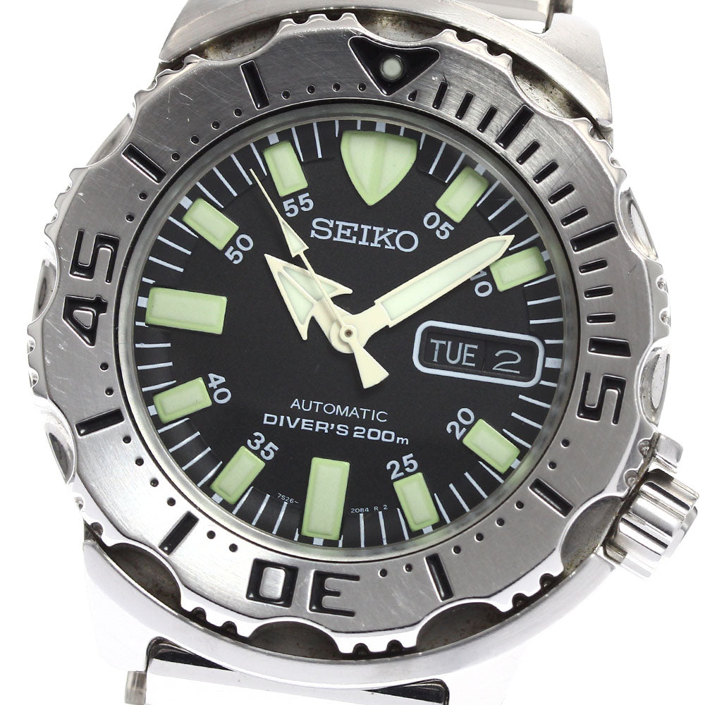 SEIKO Black monster SKX779/7S26-0350 Divers 200M Automatic Men's Watch_903097
