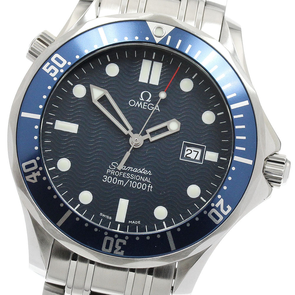 OMEGA Seamaster300 2541.80 Date Navy Dial Quartz Men's Watch_903110