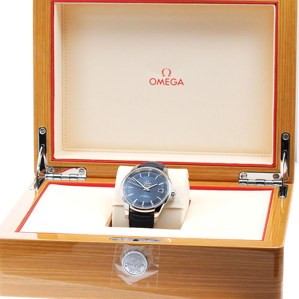 OMEGA De Ville Hour Vision 433.13.41.21.03.001 Coaxial Navy Dial Automatic Men's Watch_903116