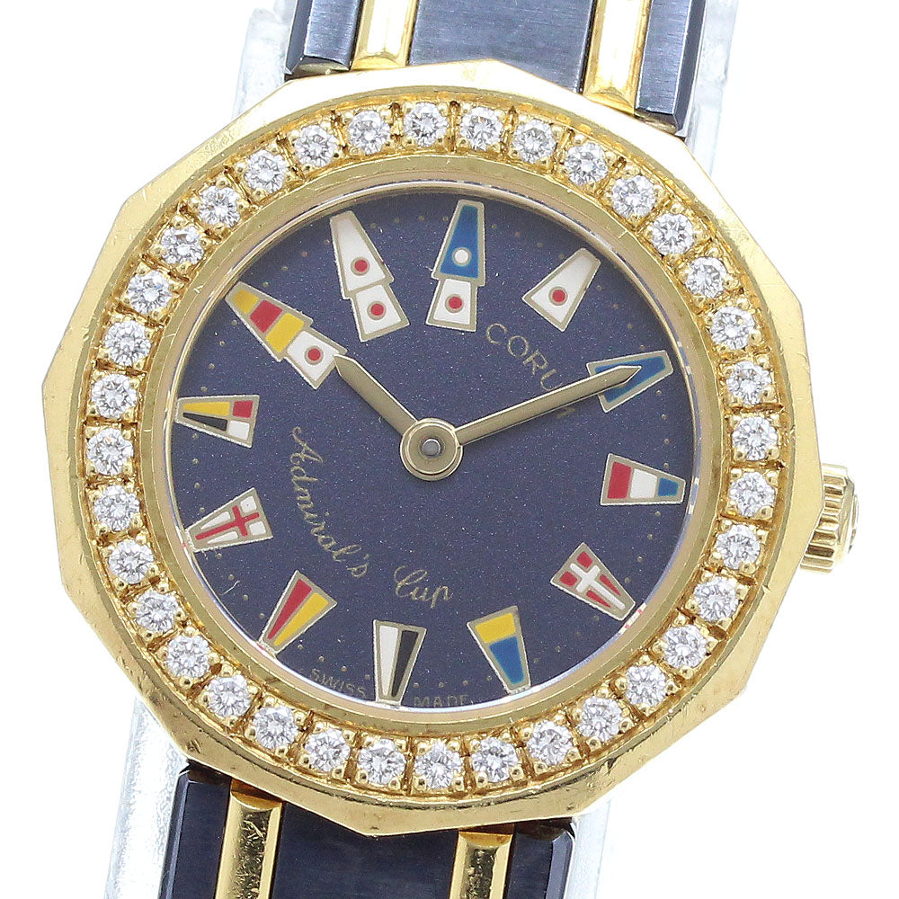 CORUM Admirals cup 24.812.33.V052 Diamond Bezel Quartz Ladies Watch_903118