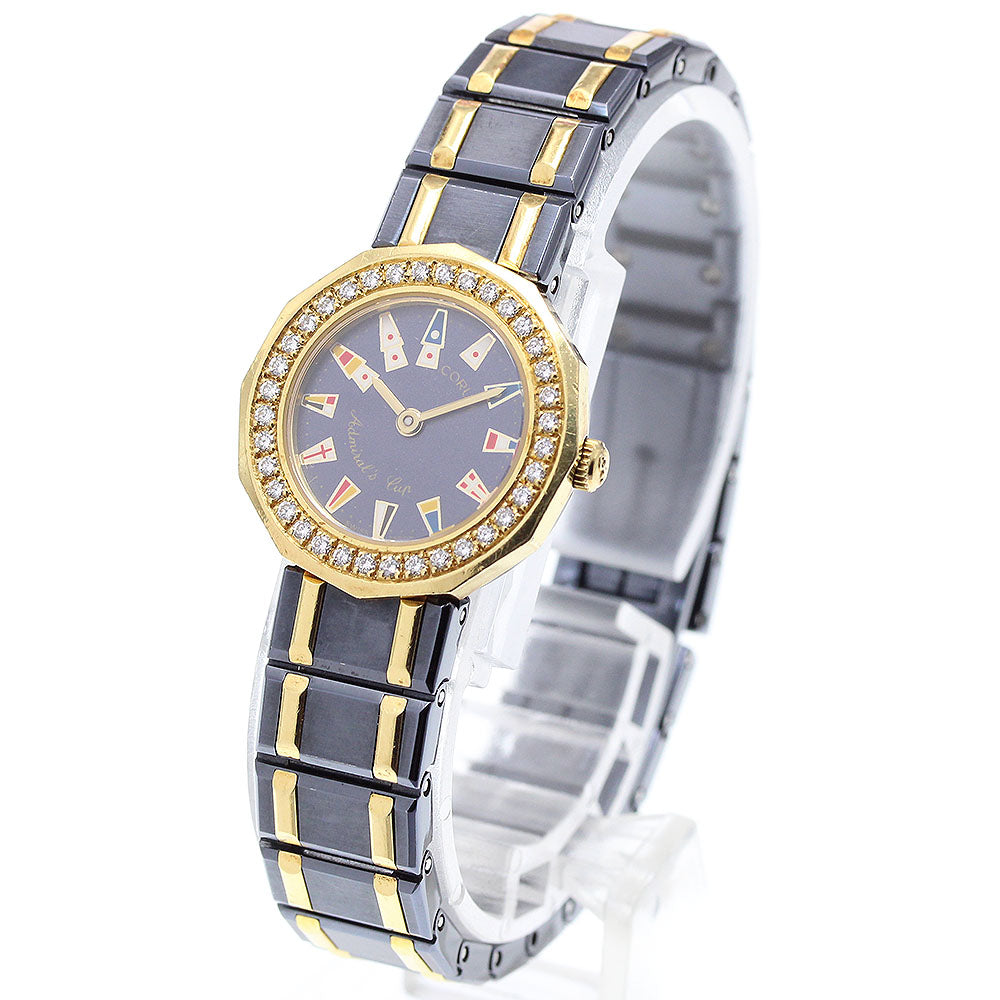 CORUM Admirals cup 24.812.33.V052 Diamond Bezel Quartz Ladies Watch_903118