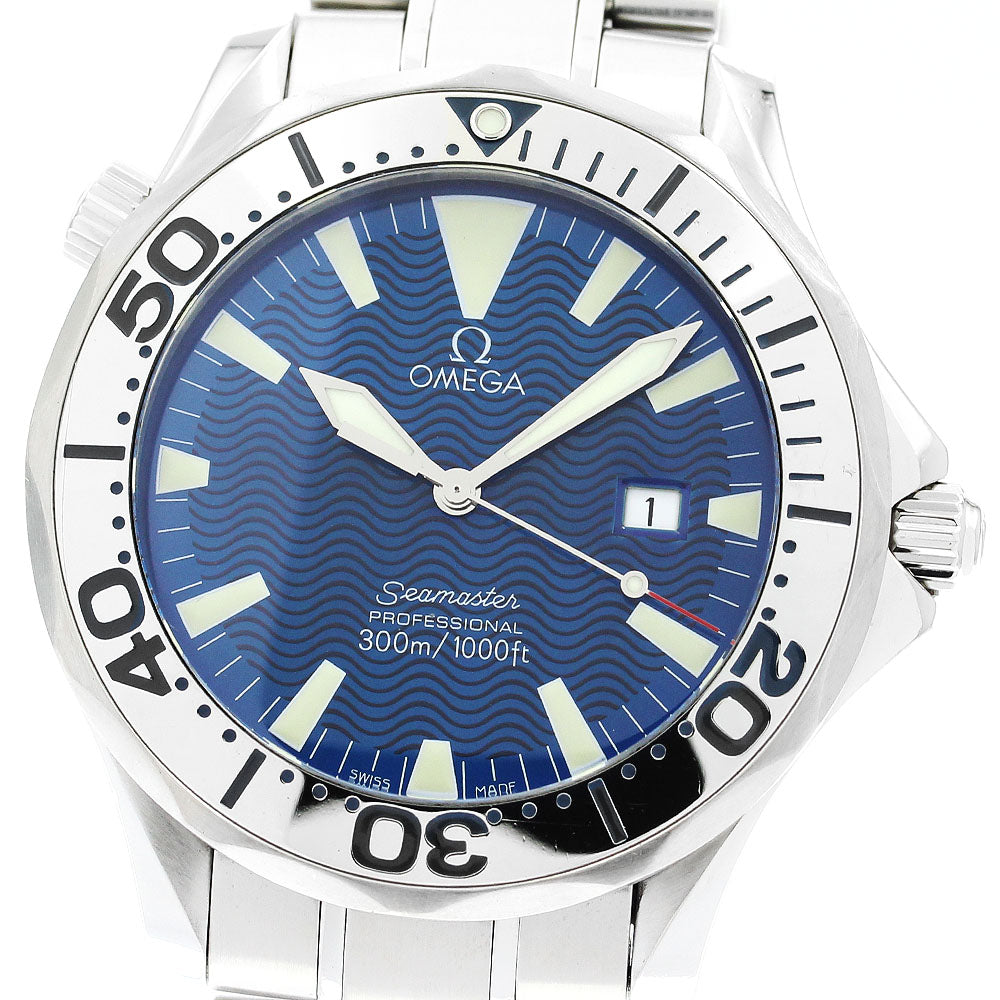 OMEGA Seamaster300 2265.80 Date blue Dial Quartz Men's Watch_903153