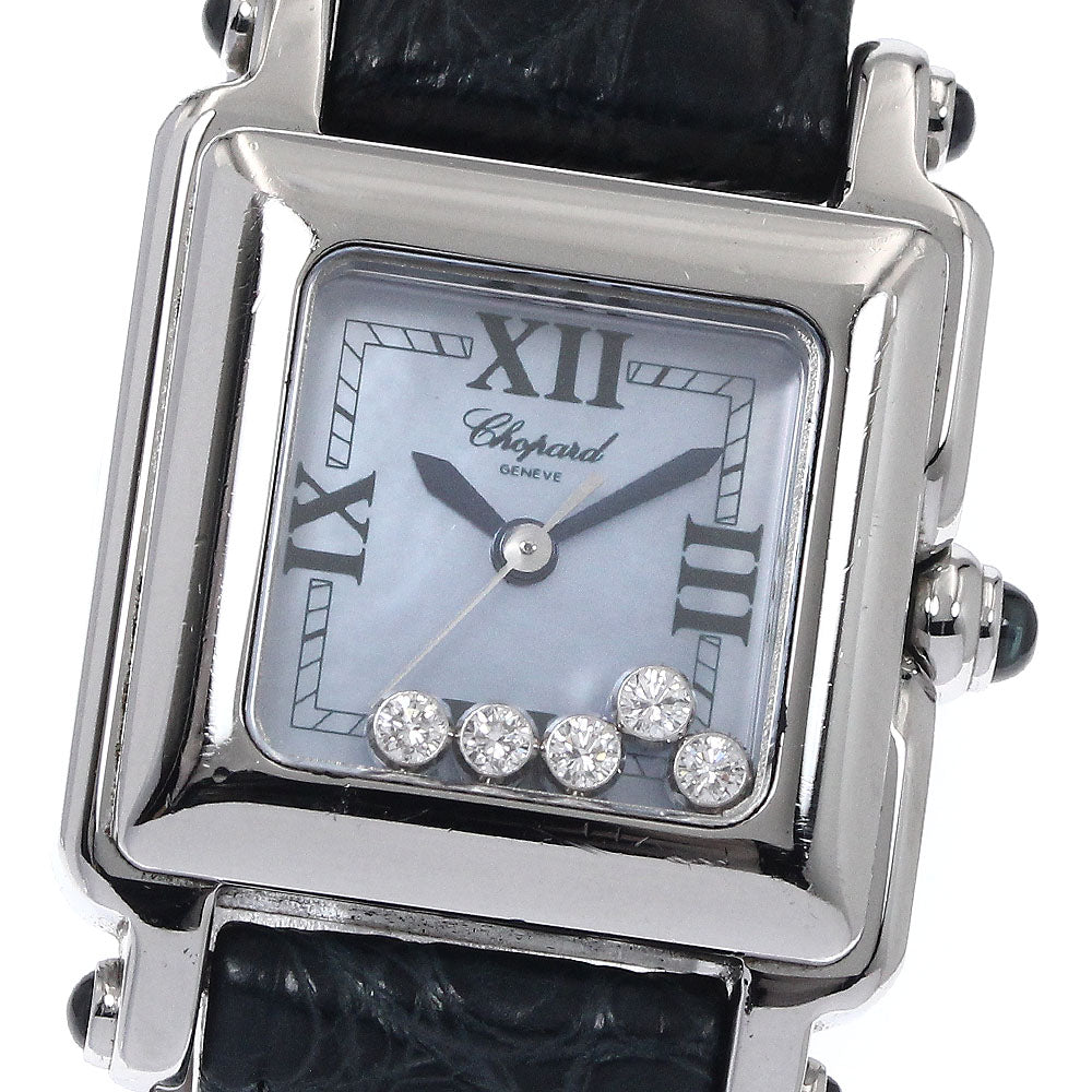 Chopard Happy sports 27/8892-23 5P diamond Blue shell Dial Quartz Ladies Watch_903165