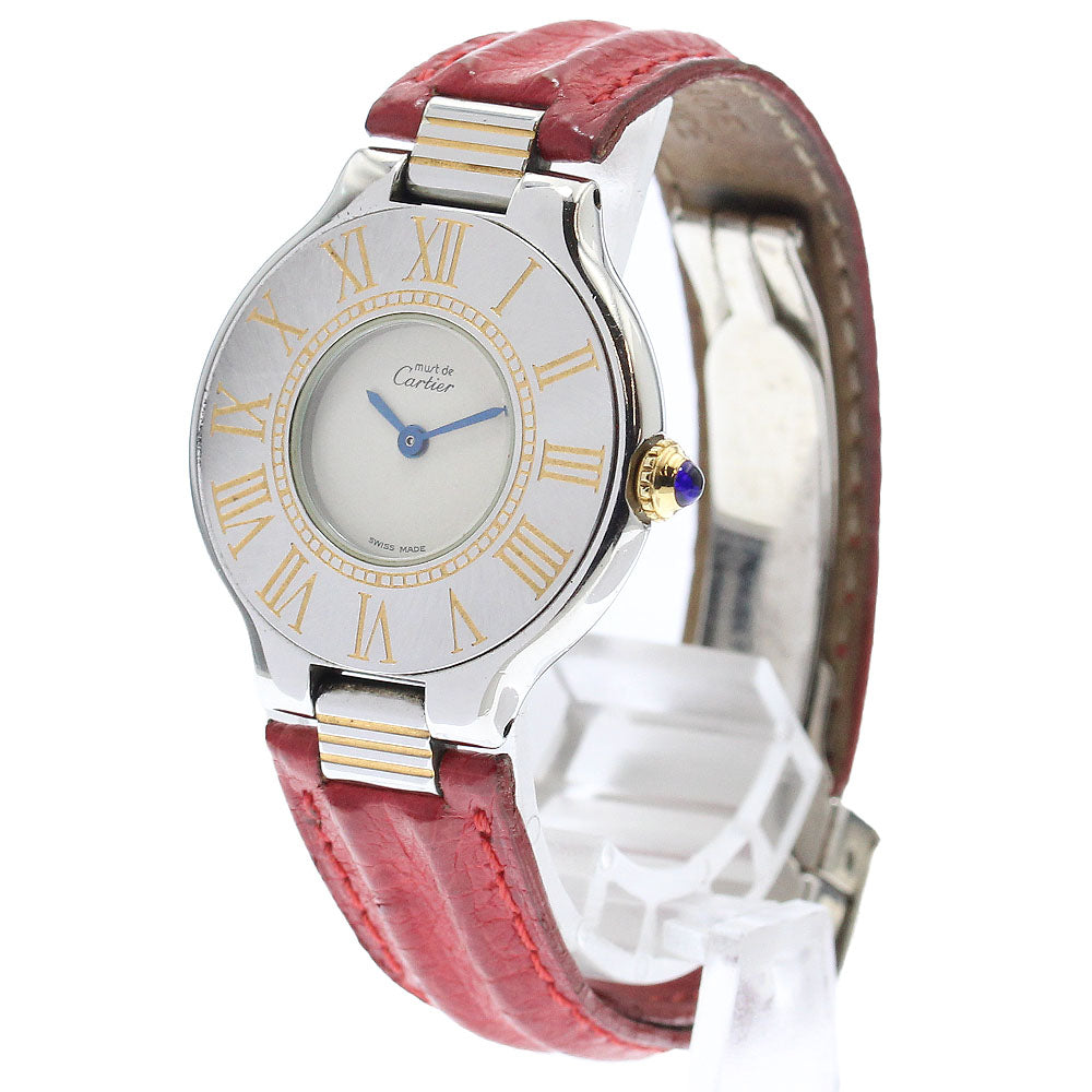 CARTIER Must21 84090171 Silver Dial Quartz Ladies Watch_903179
