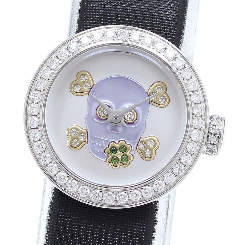 Dior la di de dior CD040110-J Diamond Bezel Skull White shell Dial Quartz Ladies Watch_903182