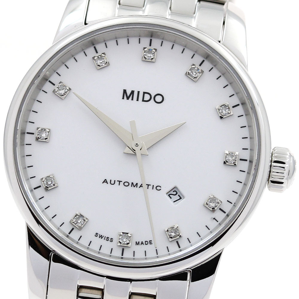 MIDO Baroncelli M7600.4.66.1 12P diamond date white Dial Automatic Ladies_903199