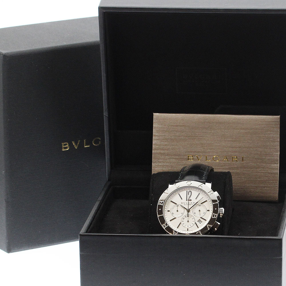 BVLGARI BVLGARIBVLGARI BB42SLCH Date Chronograph Silver Dial Automatic Men's Watch_903206