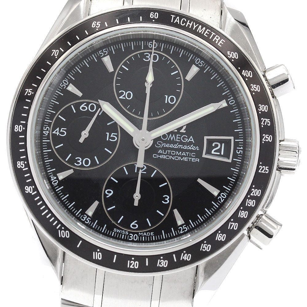 OMEGA Speedmaster 3210.50 Date Chronograph black Dial Automatic Men's Watch_903241