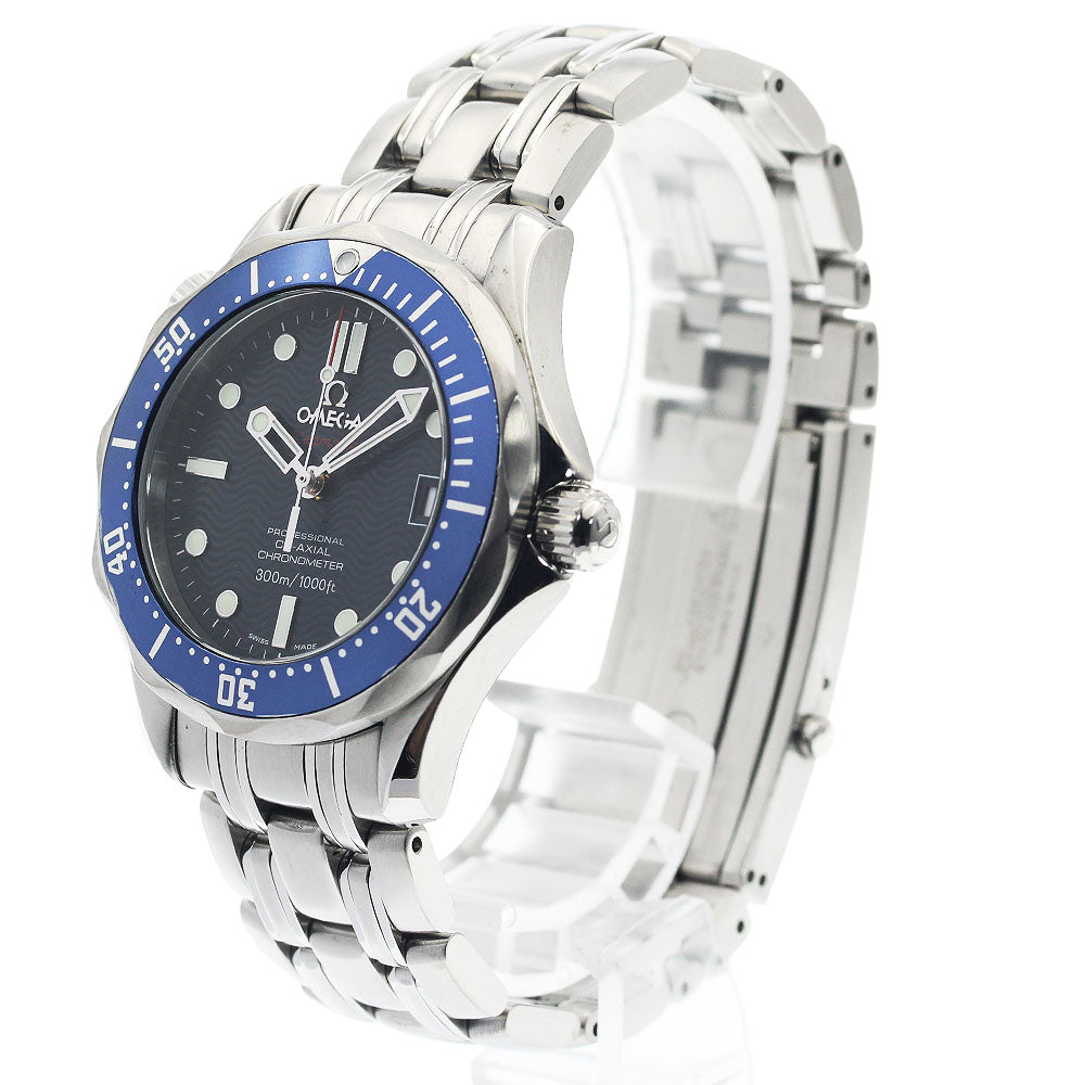 OMEGA Seamaster300 2222.80 Date Co-Axial Navy Dial Automatic Boy's Watch_903244