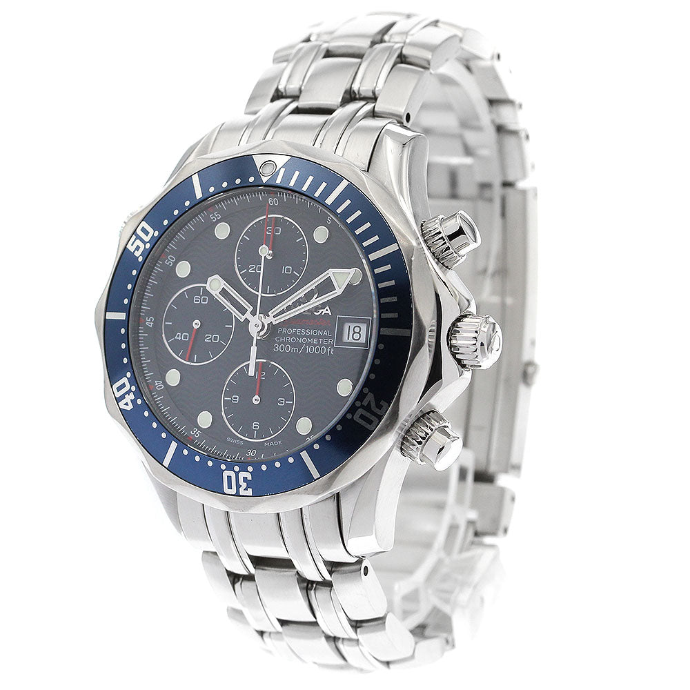 OMEGA Seamaster300 2225.80 Date Chronograph Navy Dial Automatic Men's_903267