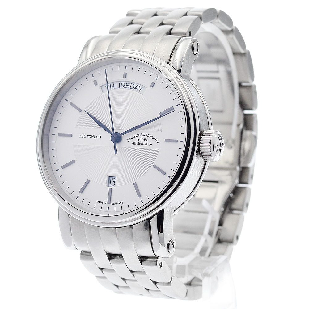 Muhle Glashutte Teutonia M1-33-60 Day date Silver Dial Automatic Men's_903292
