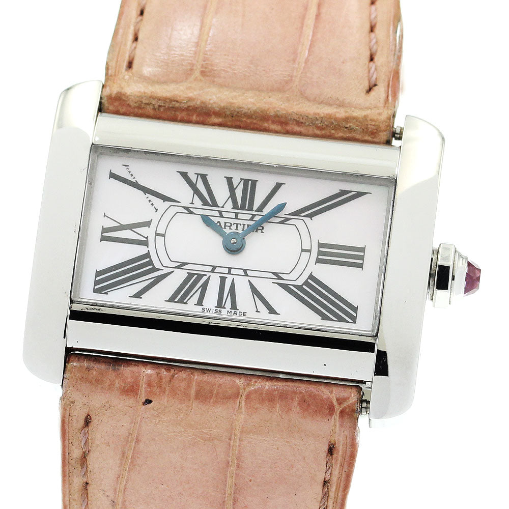 CARTIER Tank Divan Mini W6301455 Shell dial Pink shell Dial Quartz Ladies Watch_903298