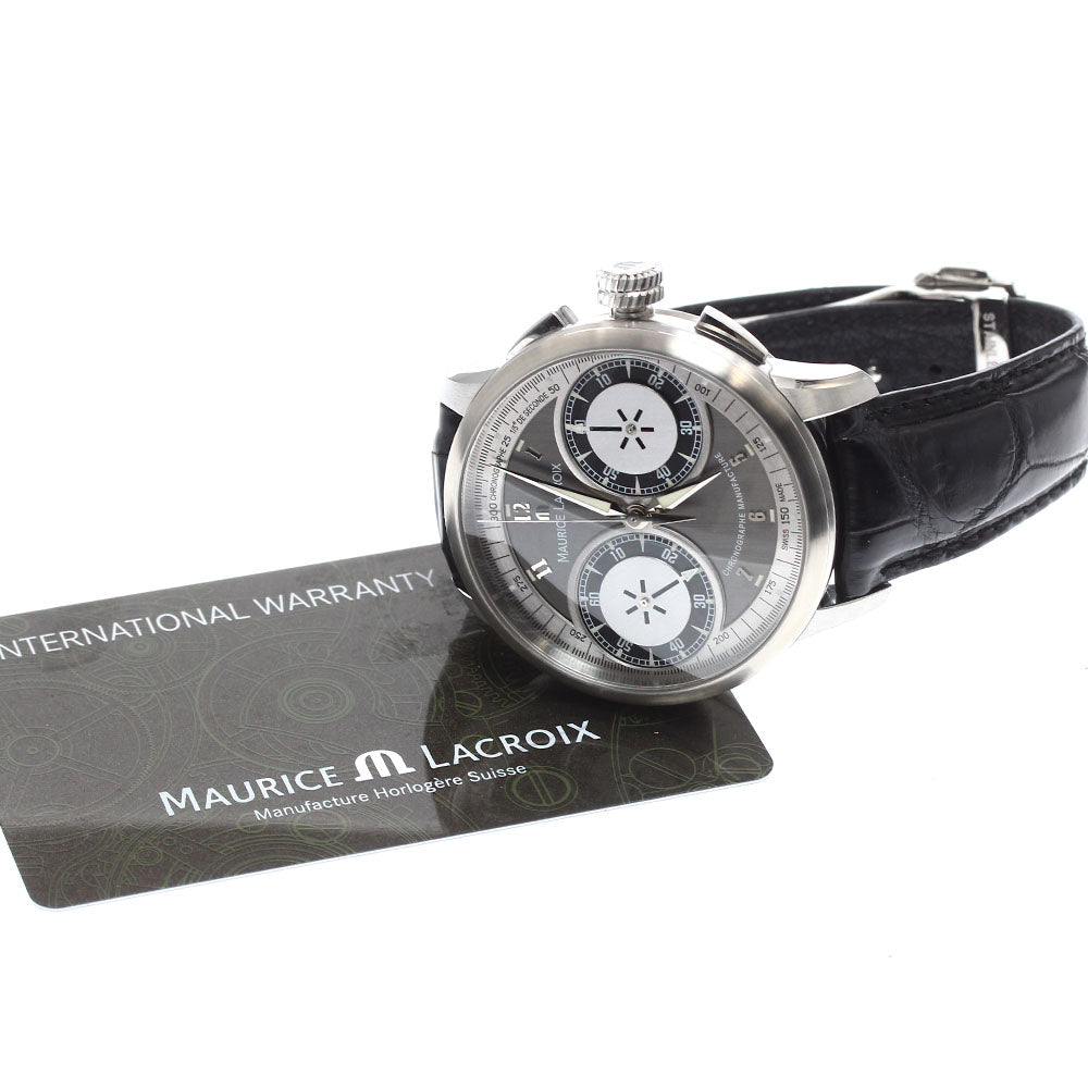 MAURICE LACROIX Masterpiece Le Chronograph MP7128 Silver / Gray Dial Hand Winding Men's Watch_903306
