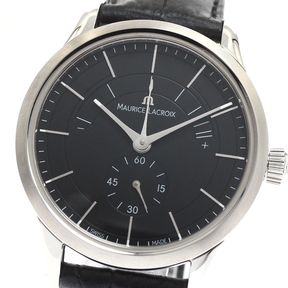 MAURICE LACROIX Les Classics Reserve de Marche LC7008 black Dial Hand Winding Men's Watch_903308