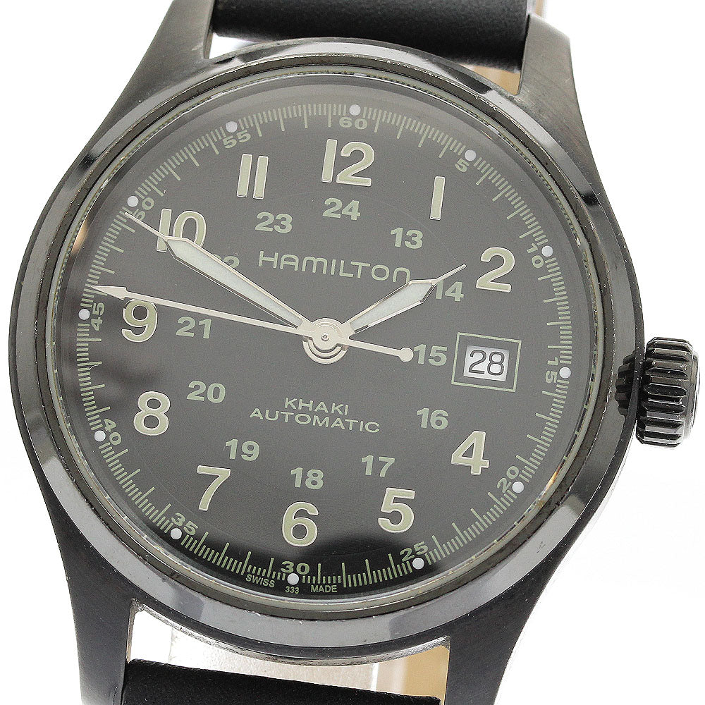 HAMILTON Khaki field H705850 Date black Dial Automatic Men's Watch_903315