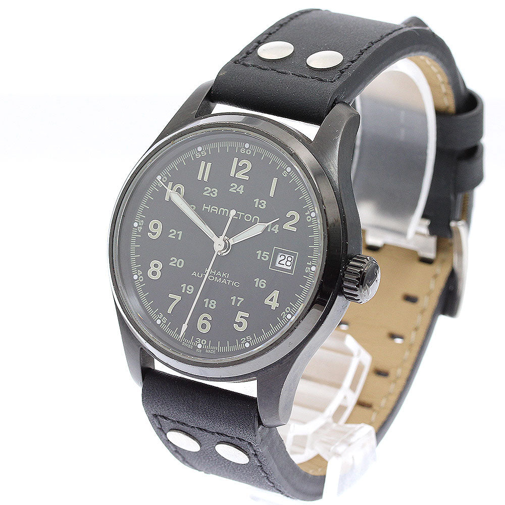 HAMILTON Khaki field H705850 Date black Dial Automatic Men's Watch_903315