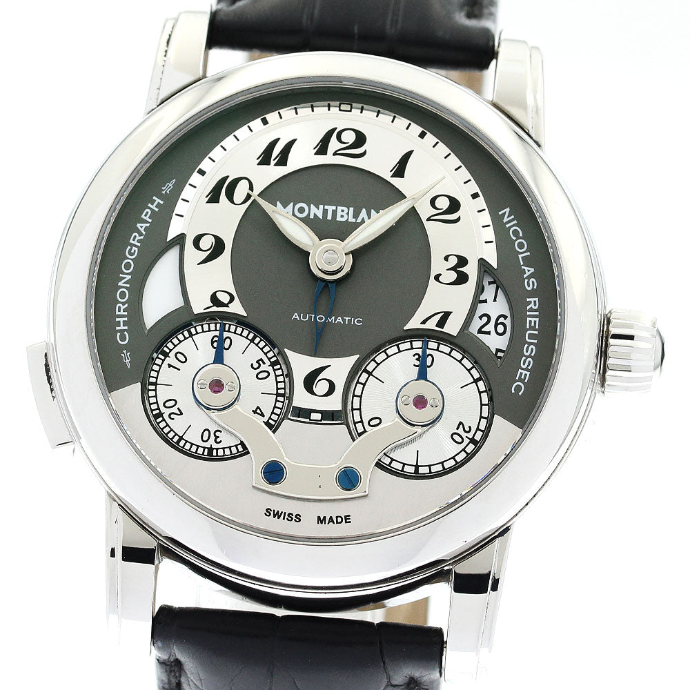MONTBLANC Nicola Russeck 7138 One push chrono Silver / Gray Dial Automatic Men's Watch_903316