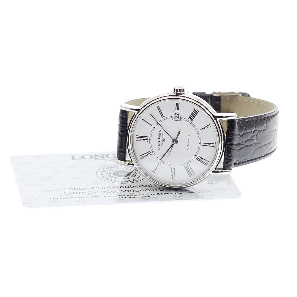 LONGINES Plaisance L4.921.4.11.2 Date white Dial Automatic Men's Watch_903319