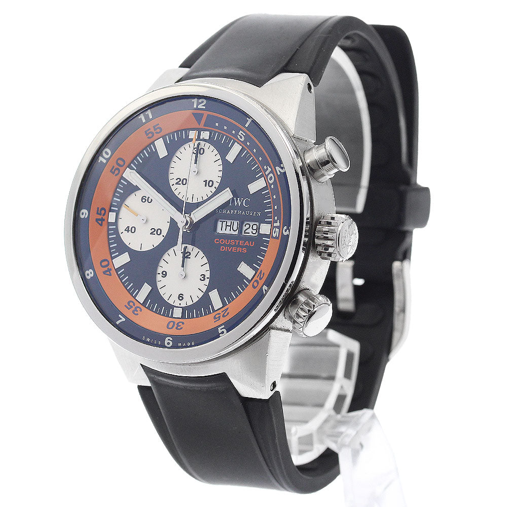 IWC SCHAFFHAUSEN Aquatimer Cousteau Divers IW378101 Chronograph Navy Dial Automatic Men's Watch_903327