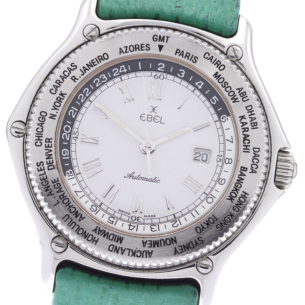 EBEL voyager world time Ref.9124913 Date white Dial Automatic Men's Watch_903329