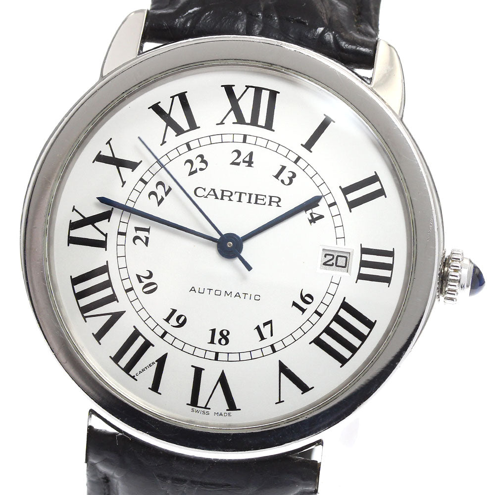 CARTIER Ronde SoloXL W6701010 Date Silver Dial Automatic Men's Watch_903331