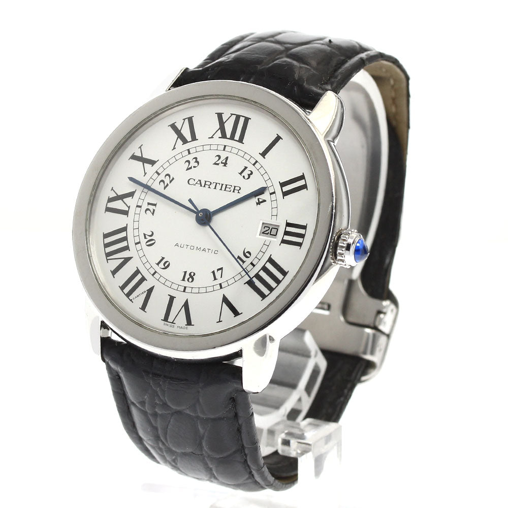 CARTIER Ronde SoloXL W6701010 Date Silver Dial Automatic Men's Watch_903331