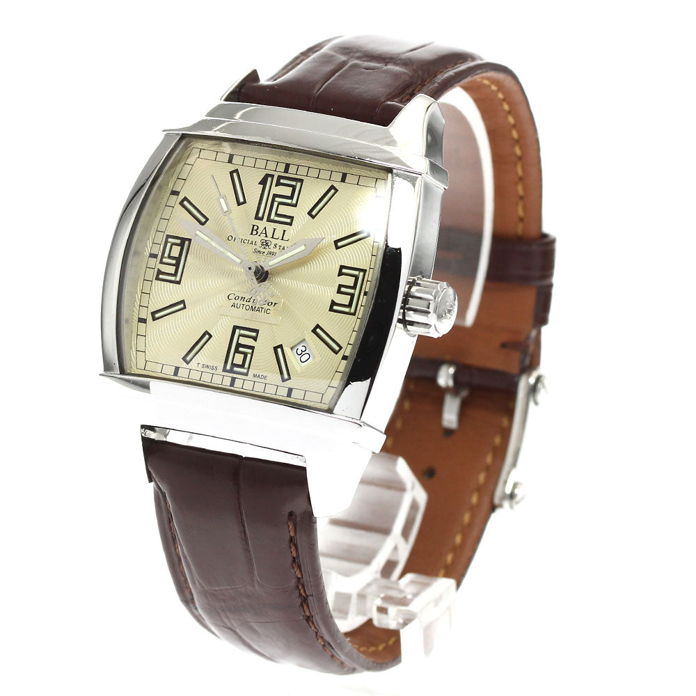 BALLWATCH conductor NM1068D Date Champagne Gold Dial Automatic Men's Watch_903338