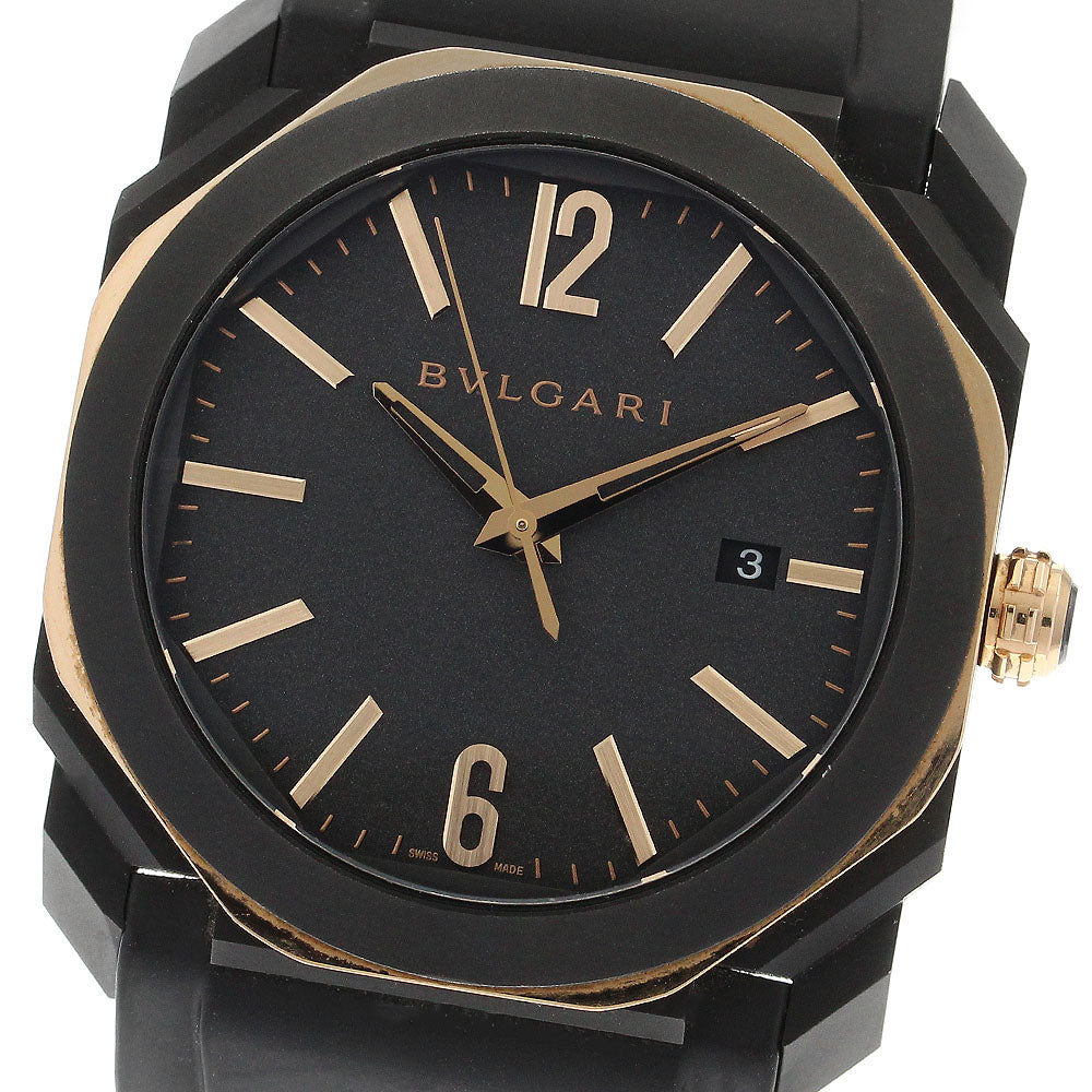 BVLGARI Octo BG0P41SG Date black Dial Automatic Men's Watch_903365