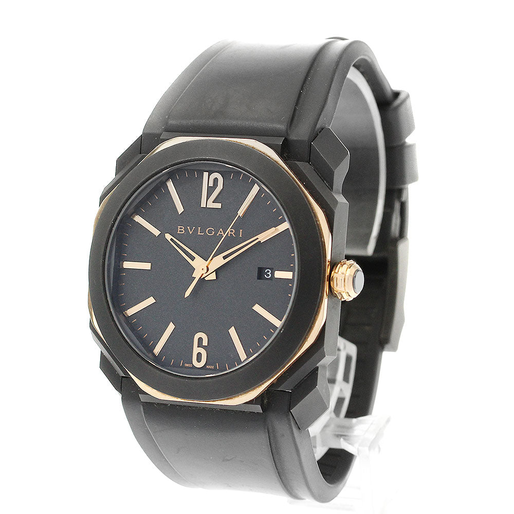BVLGARI Octo BG0P41SG Date black Dial Automatic Men's Watch_903365