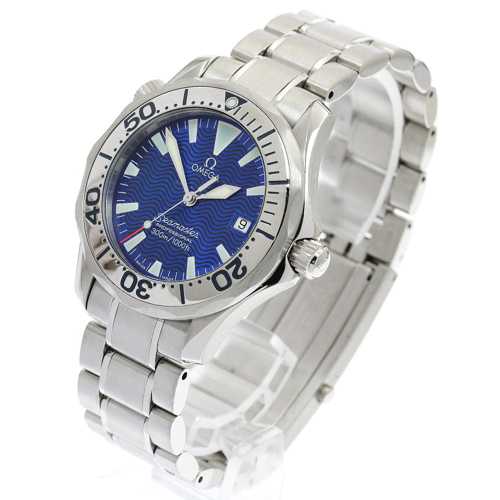 OMEGA Seamaster300 2263.80 Date blue Dial Quartz Boy's Watch_903382