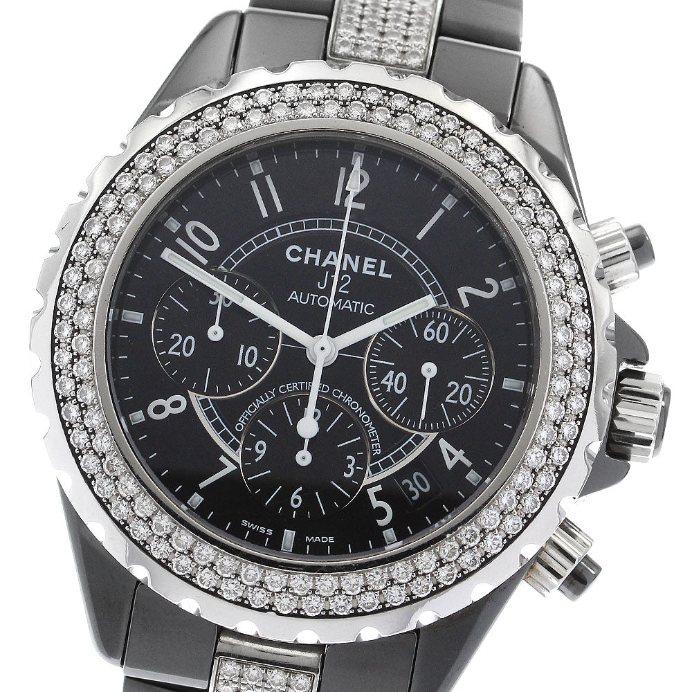 CHANEL J12 H1706 Date Chronograph Diamond Automatic Men's Watch_903384