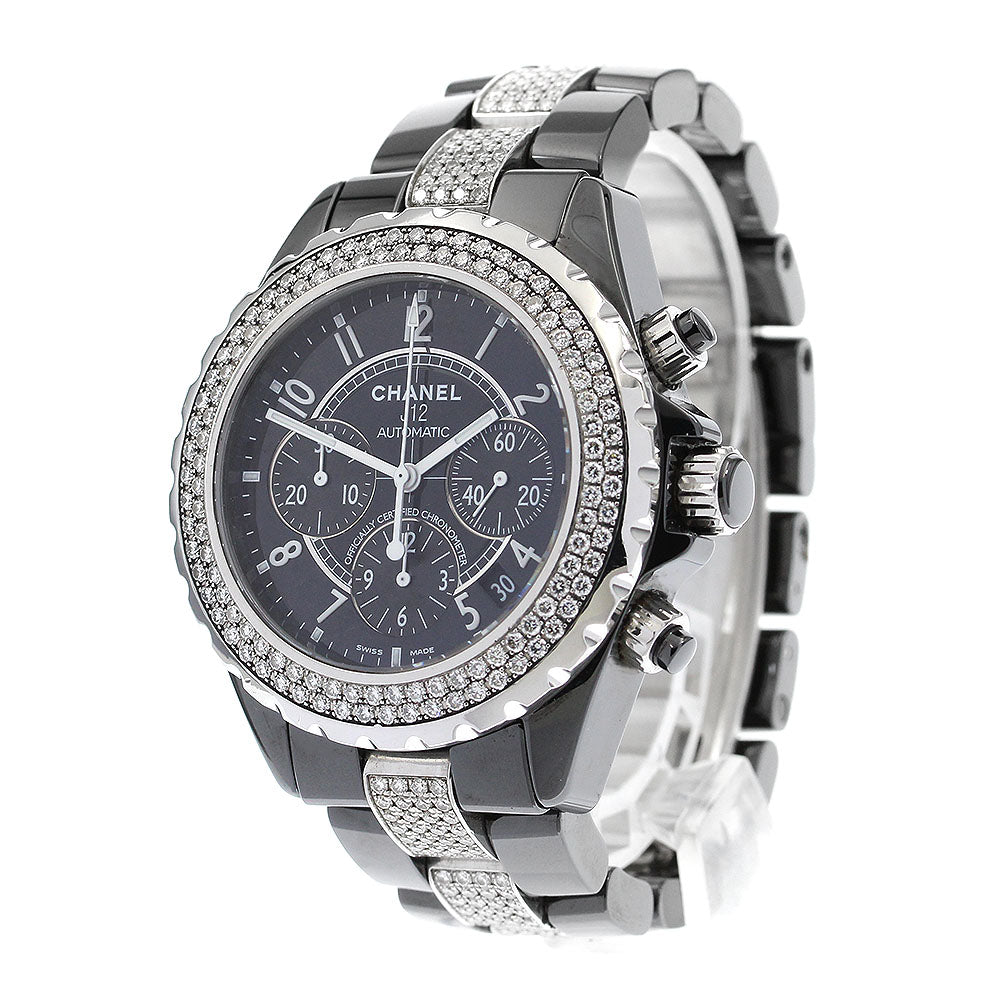 CHANEL J12 H1706 Date Chronograph Diamond Automatic Men's Watch_903384