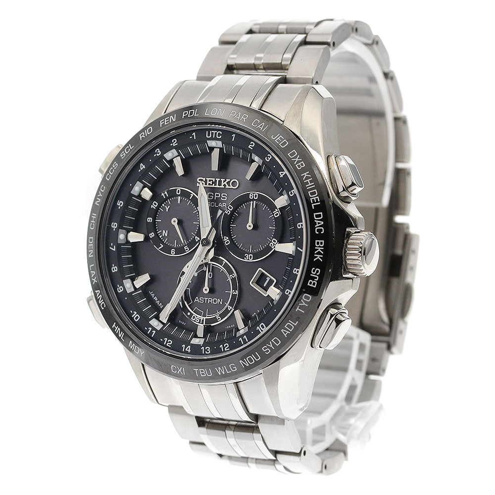 SEIKO Astron SBXB003/8X82-0AB0-1 GPS black Dial Solar Powered Radio Men's_903414