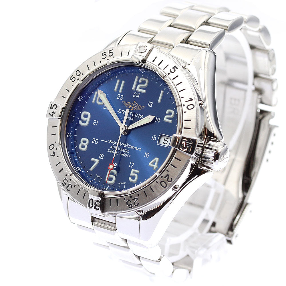 BREITLING Super Ocean A17340 Date blue Dial Automatic Men's Watch_903424