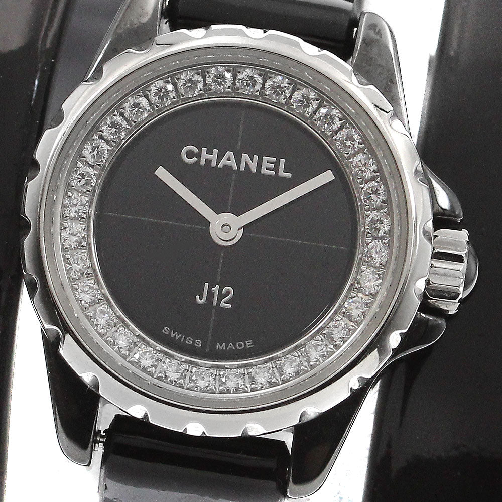 CHANEL J12-XS H4665 diamond black ceramic black Dial Quartz Ladies Watch_903438