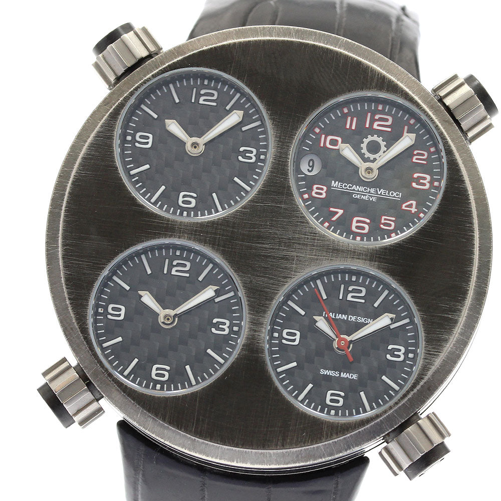 MECCANICHE VELOCI Valvoret 4 time zones, date black Dial Automatic Men's Watch_903439