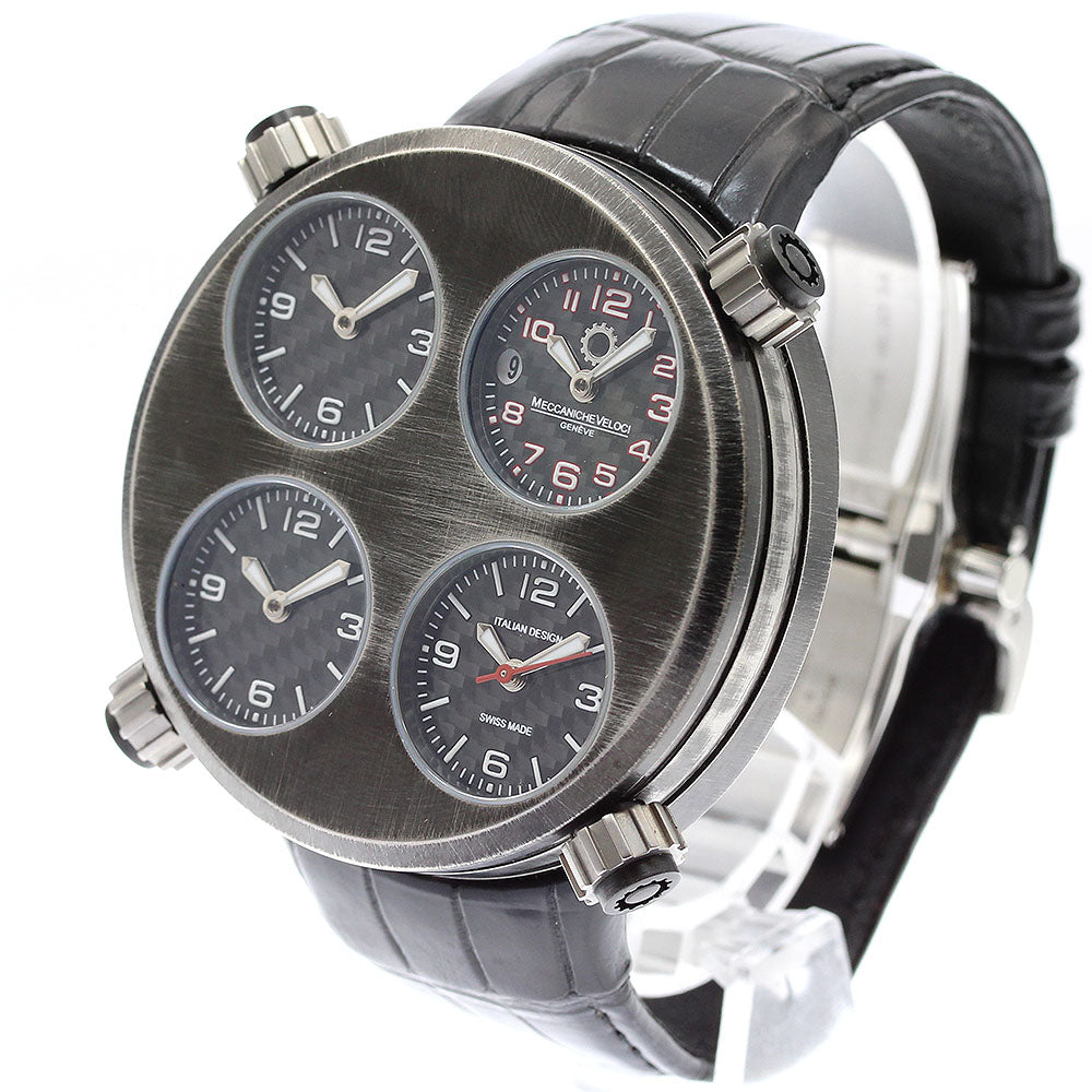 MECCANICHE VELOCI Valvoret 4 time zones, date black Dial Automatic Men's Watch_903439