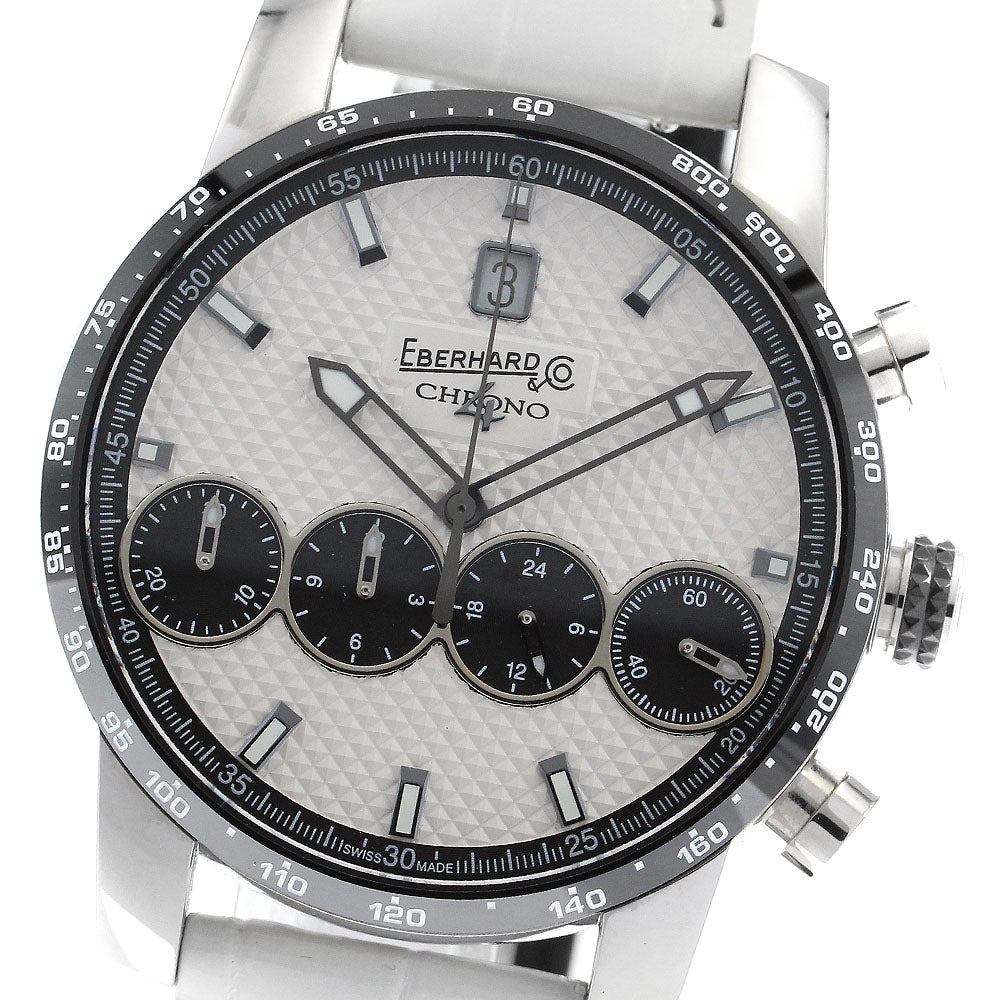 EBERHARD Chrono 4 21-42 31073.01CNCP Chronograph White / black Dial Automatic Men's Watch_903449