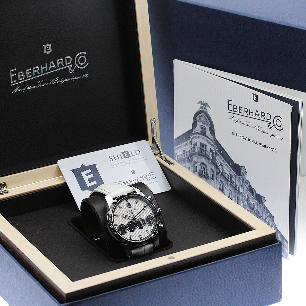 EBERHARD Chrono 4 21-42 31073.01CNCP Chronograph White / black Dial Automatic Men's Watch_903449
