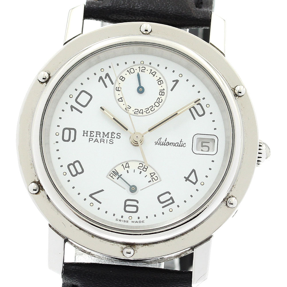 HERMES Clipper CL5.710 GMT power reserve date white Dial Automatic Men's_903488